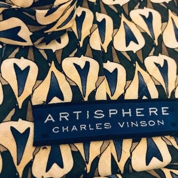 #1657 VTG Artisphere Charles Vinson Necktie - Picture 2 of 5